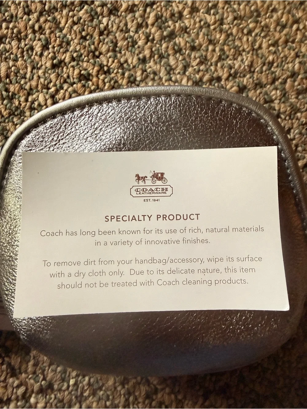 Coach Leather Coin Purse NWT